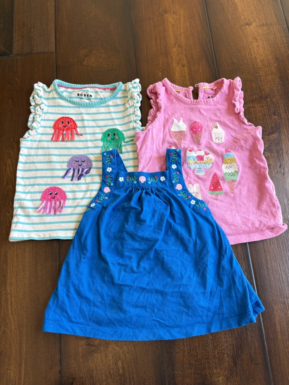 Set of 3: Mini Boden Girls Shirts (Size 3-4)